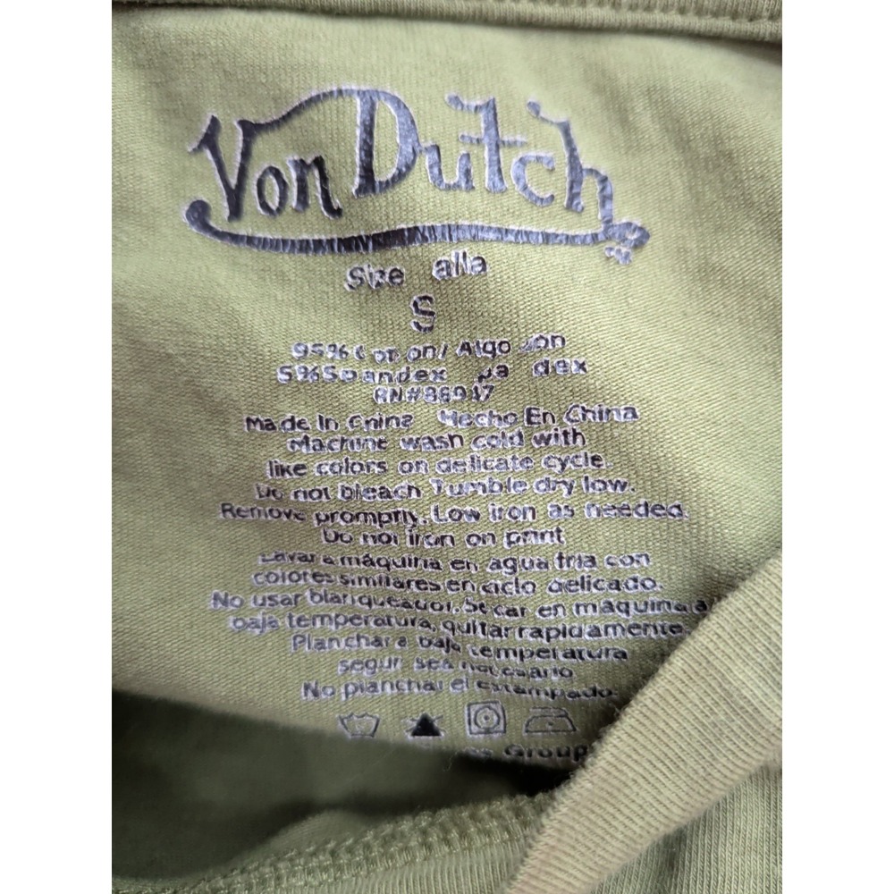 Von Dutch Crop T Shirt - Picture 4 of 4